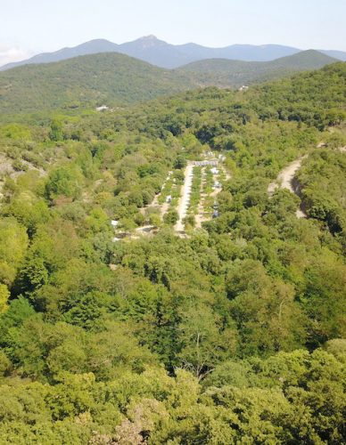 Image aérienne Camping La Clapère